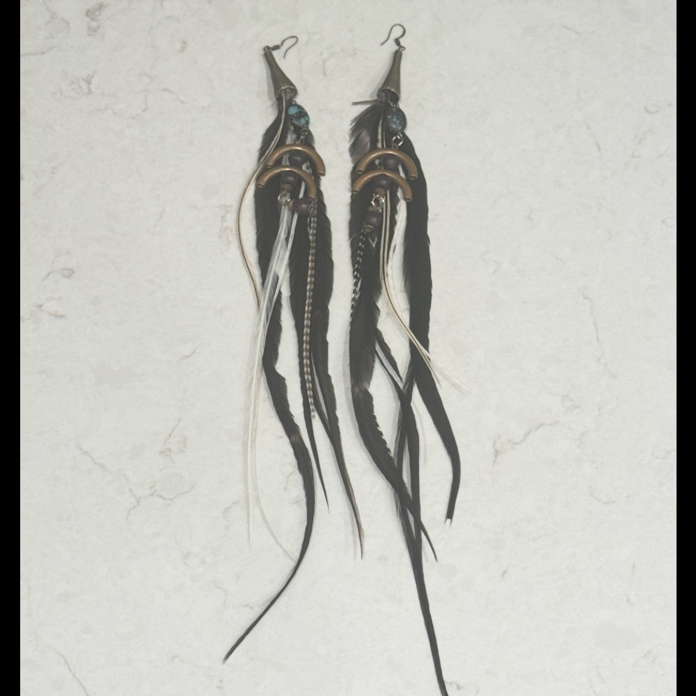 CUSTOM FEATHER EARRINGS - Picture 5 of 16